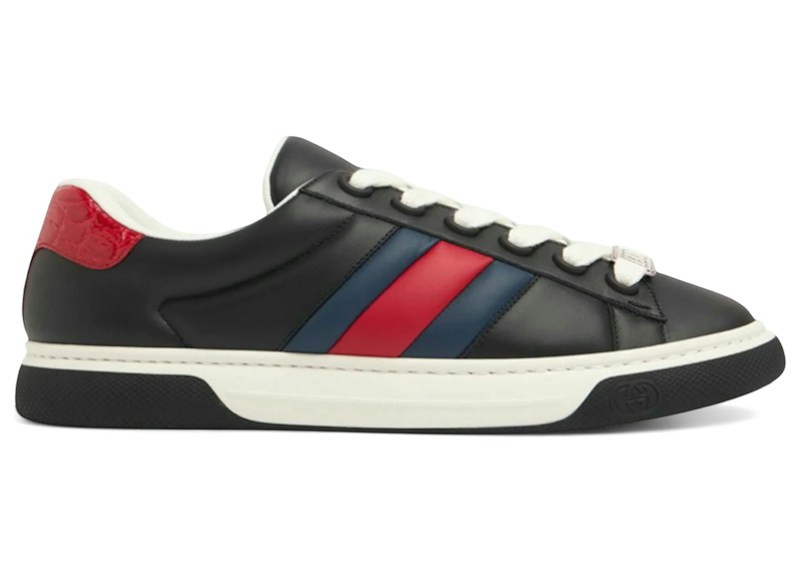 Gucci Ace Web Strap Black Blue Red