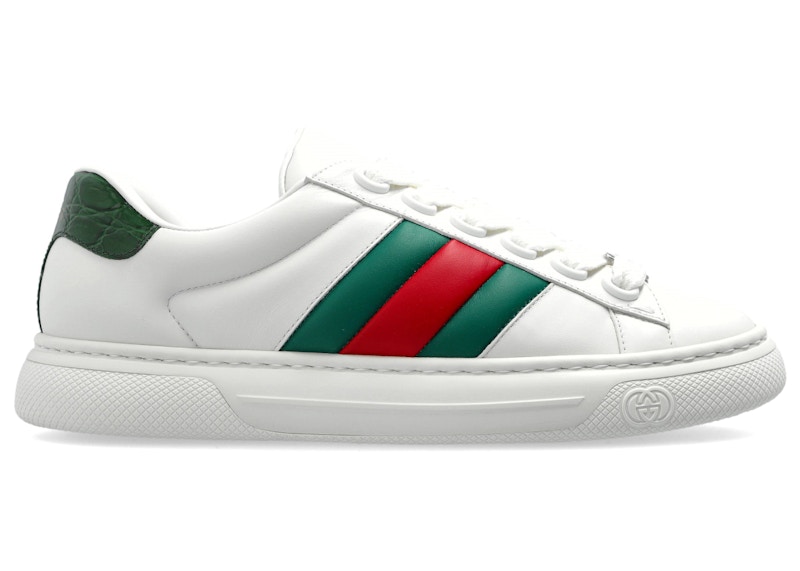 Gucci Ace Web Strap White Green Red