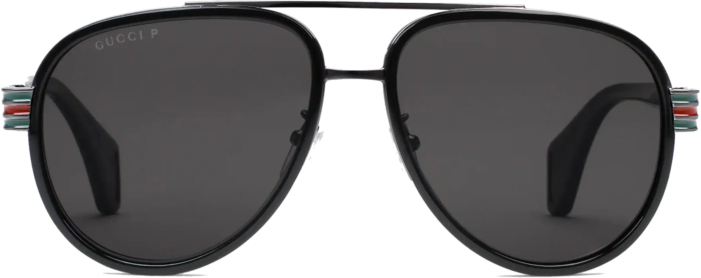 Gucci Acetate Aviator Sunglasses Black (558259 J0750 1113) in Acetate - US