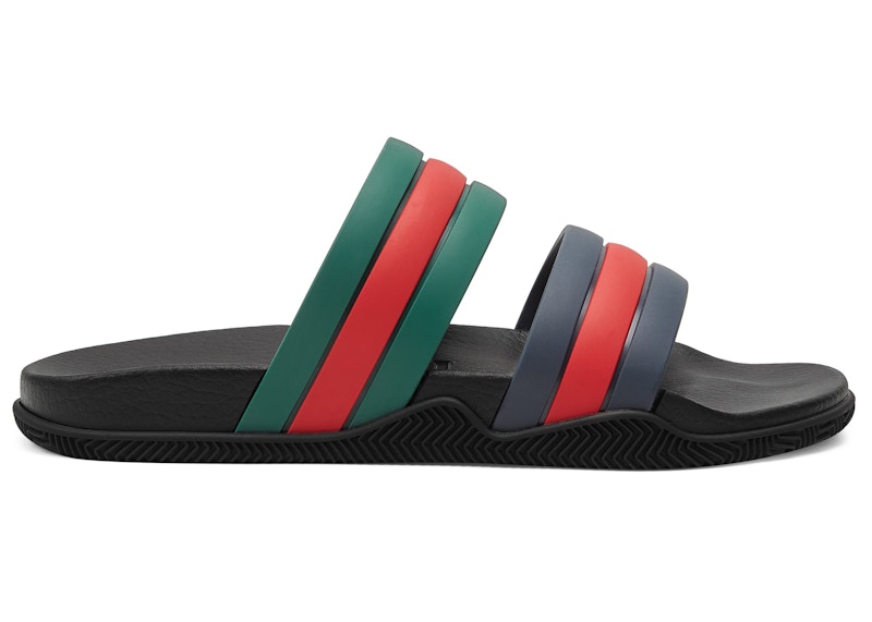 Red gucci 2024 slides men