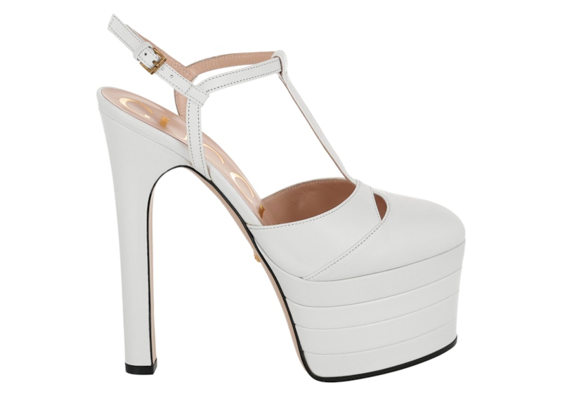 Gucci Angel Platform Pumps White Women s 599151 C9D00 2834 US