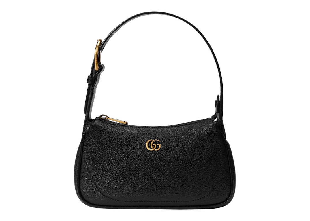 Pre-owned Gucci Aphrodite Shoulder Bag With Double G Black