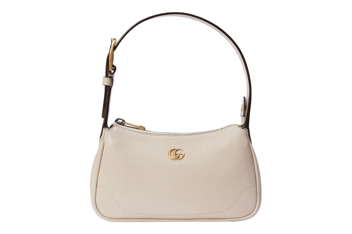 Pre-owned Gucci Aphrodite Shoulder Bag With Double G White