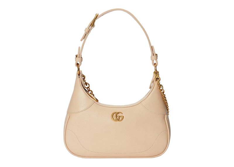 Gucci Aphrodite Small Shoulder Bag Ivory in Leather with Antique