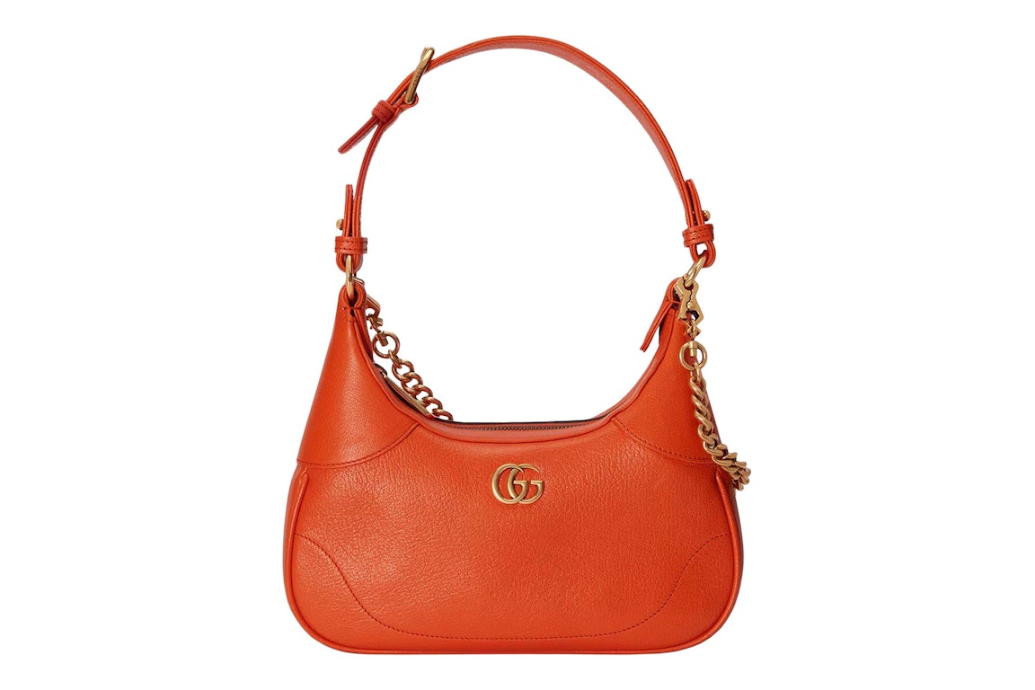 Pre-owned Gucci Aphrodite Small Shoulder Bag Orange