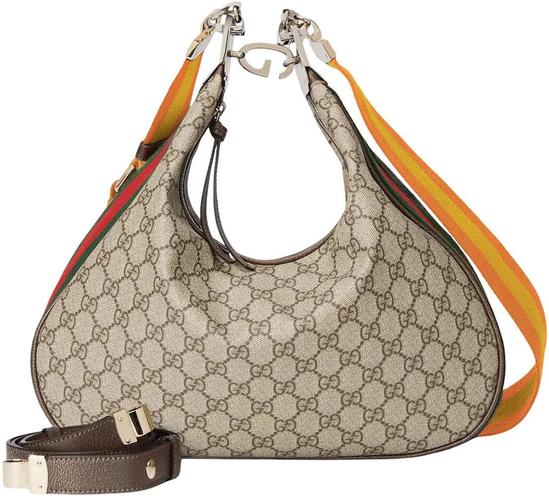 Gucci GG Supreme Monogram Hobo Shoulder Bag