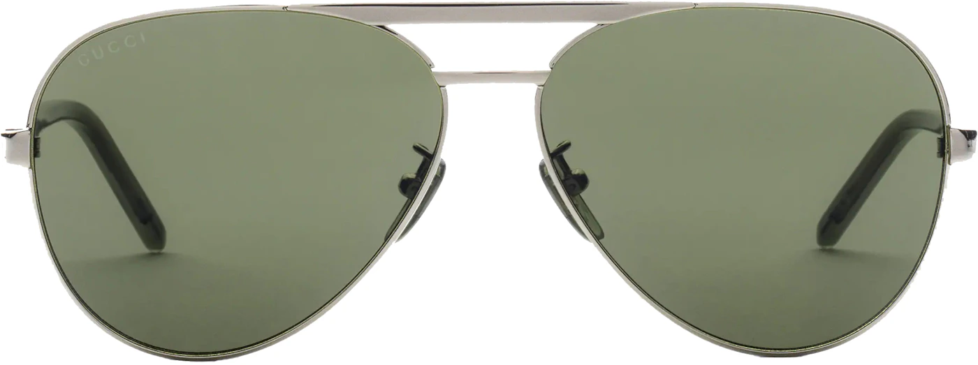 Gucci Aviator Frame Sunglasses Silver (‎691379 I3330 8130) in Silver ...