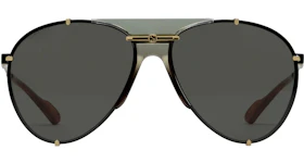 Gucci Aviator Metal Sunglasses Ruthenium Grey