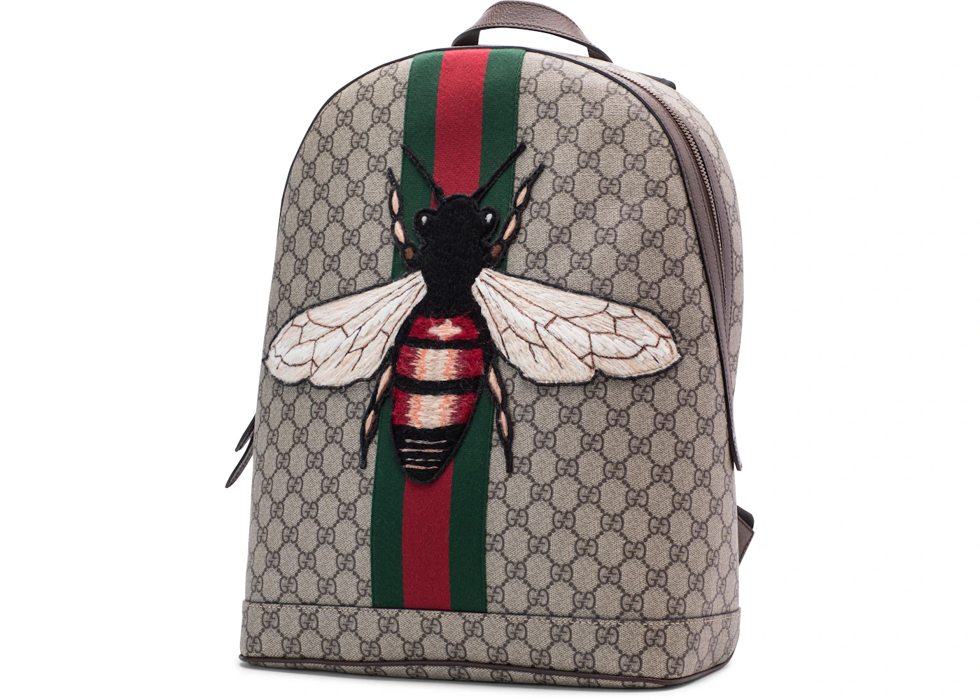 Gucci Black Leather Gold Bee Shoulder Crossbody Bag Red Green Web Disco  Camera