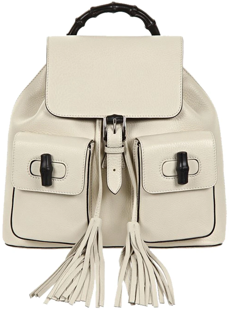 Gucci Bamboo Backpack GG Off White -