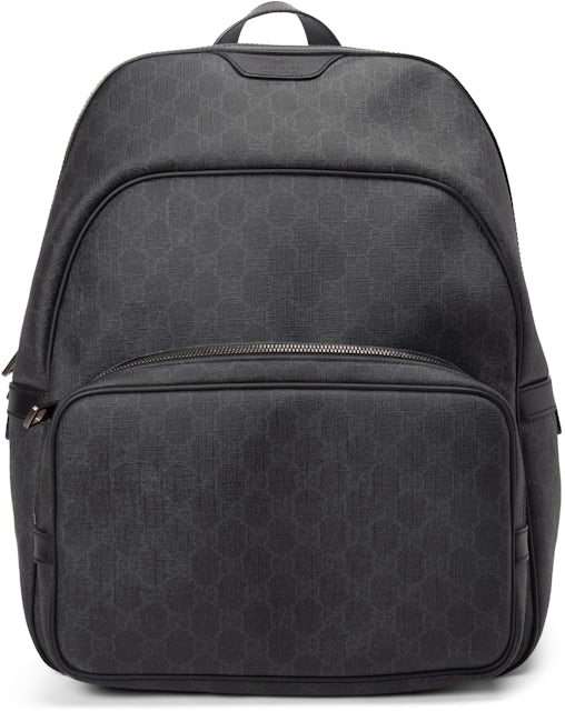 Gucci GG Supreme Coated Backpack - Black - Backpacks