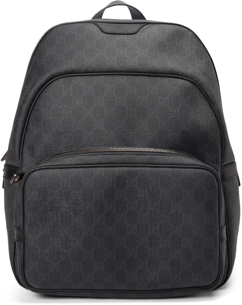 firkant pie hed Gucci GG Supreme Backpack Monogram GG Medium Black - US
