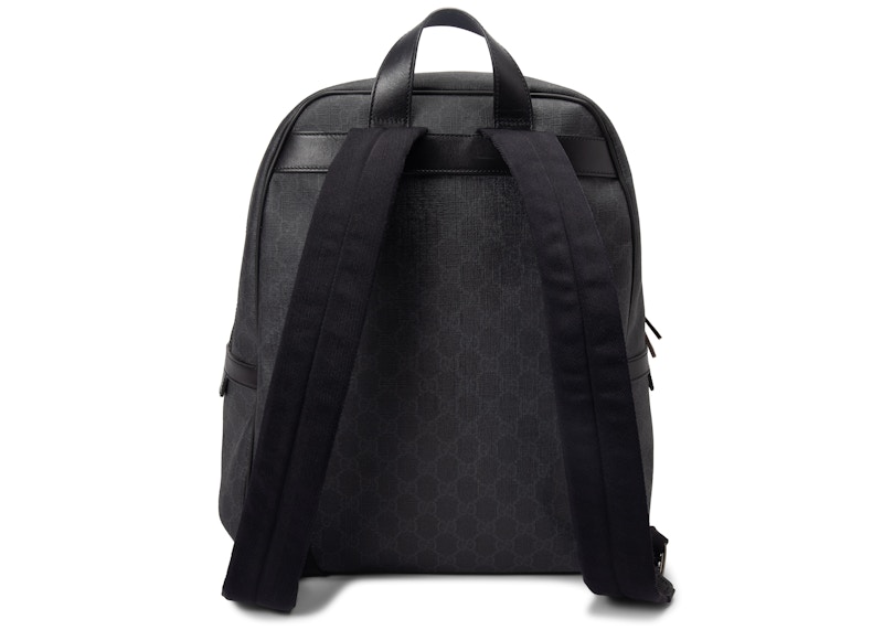 gucci supreme backpack black