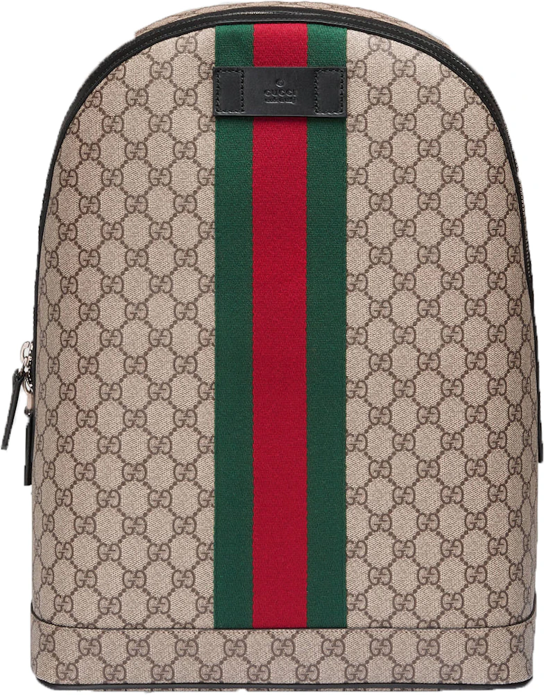 Gucci GG Supreme Backpack with Web Stripe 442722 – Queen Bee of Beverly  Hills