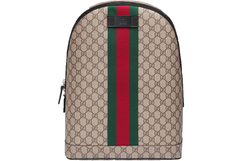Gucci Backpack Zip Top GG Supreme Web Detail - US