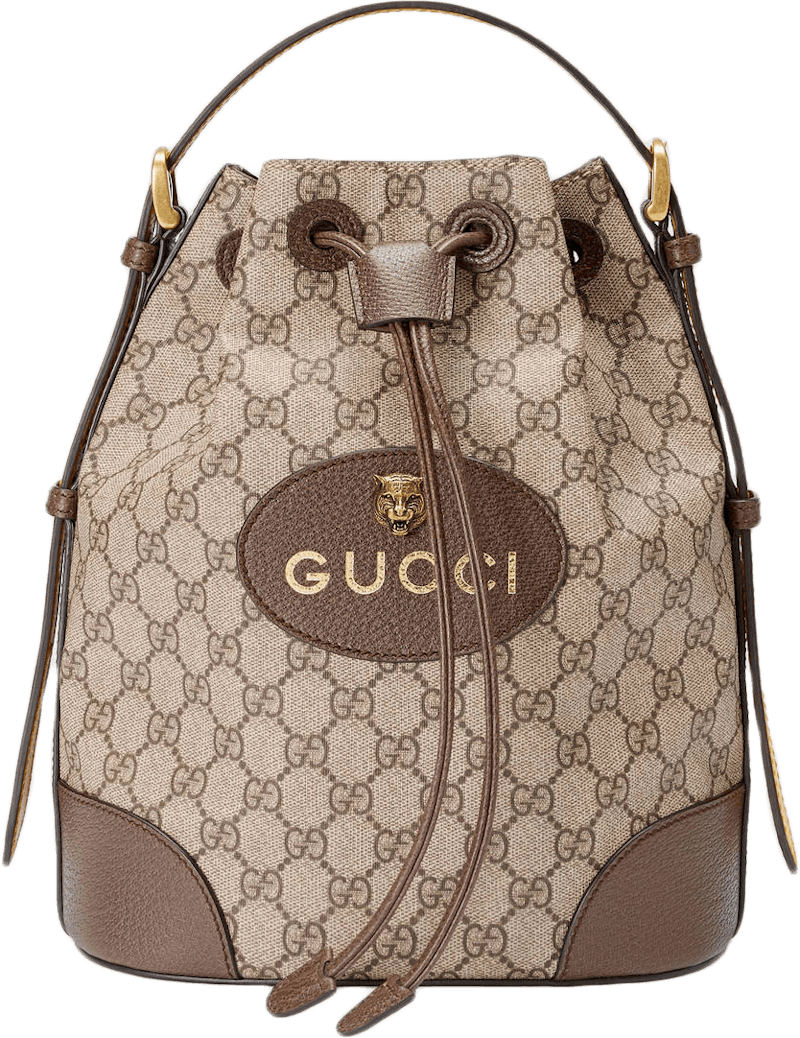 Pre-owned Gucci Women's Backpack Gg Supreme Web Detail
