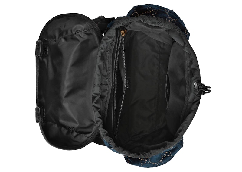 gg velvet backpack
