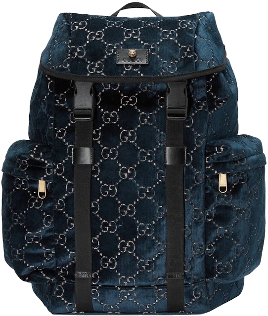 Gucci - Ophidia GG Supreme Canvas Backpack - Mens - Blue Black
