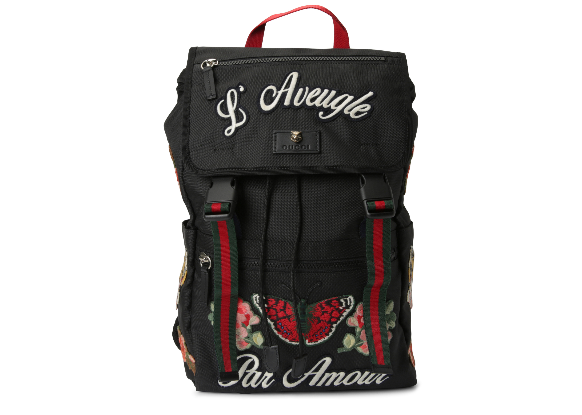 gucci backpack with embroidery