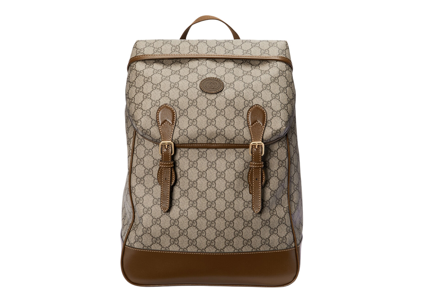 Gucci Backpack Medium GG Supreme Canvas Beige/Ebony in Canvas with