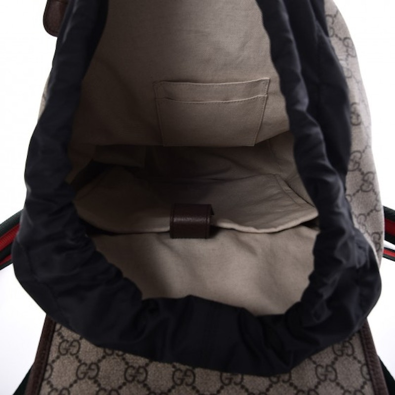 gucci backpack with yellow straps