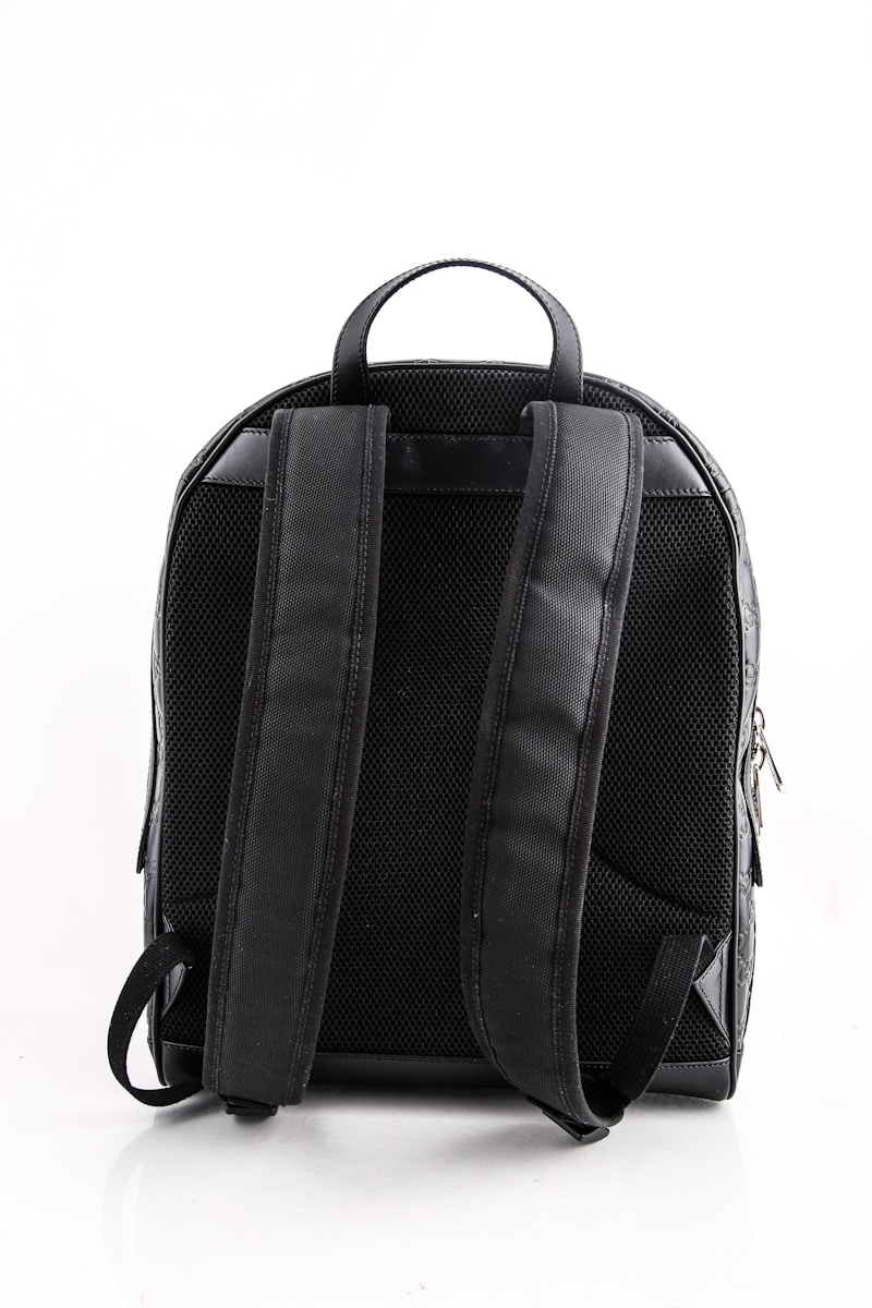 Leather on sale gucci backpack