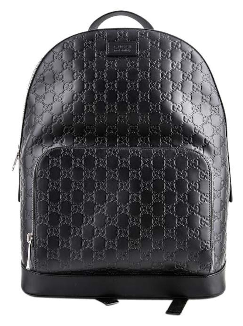 Gucci discount embossed backpack