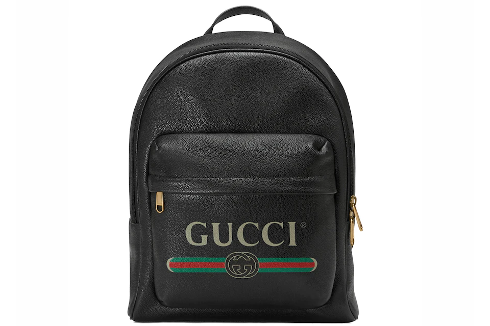 Gucci Backpack Vintage Logo Black