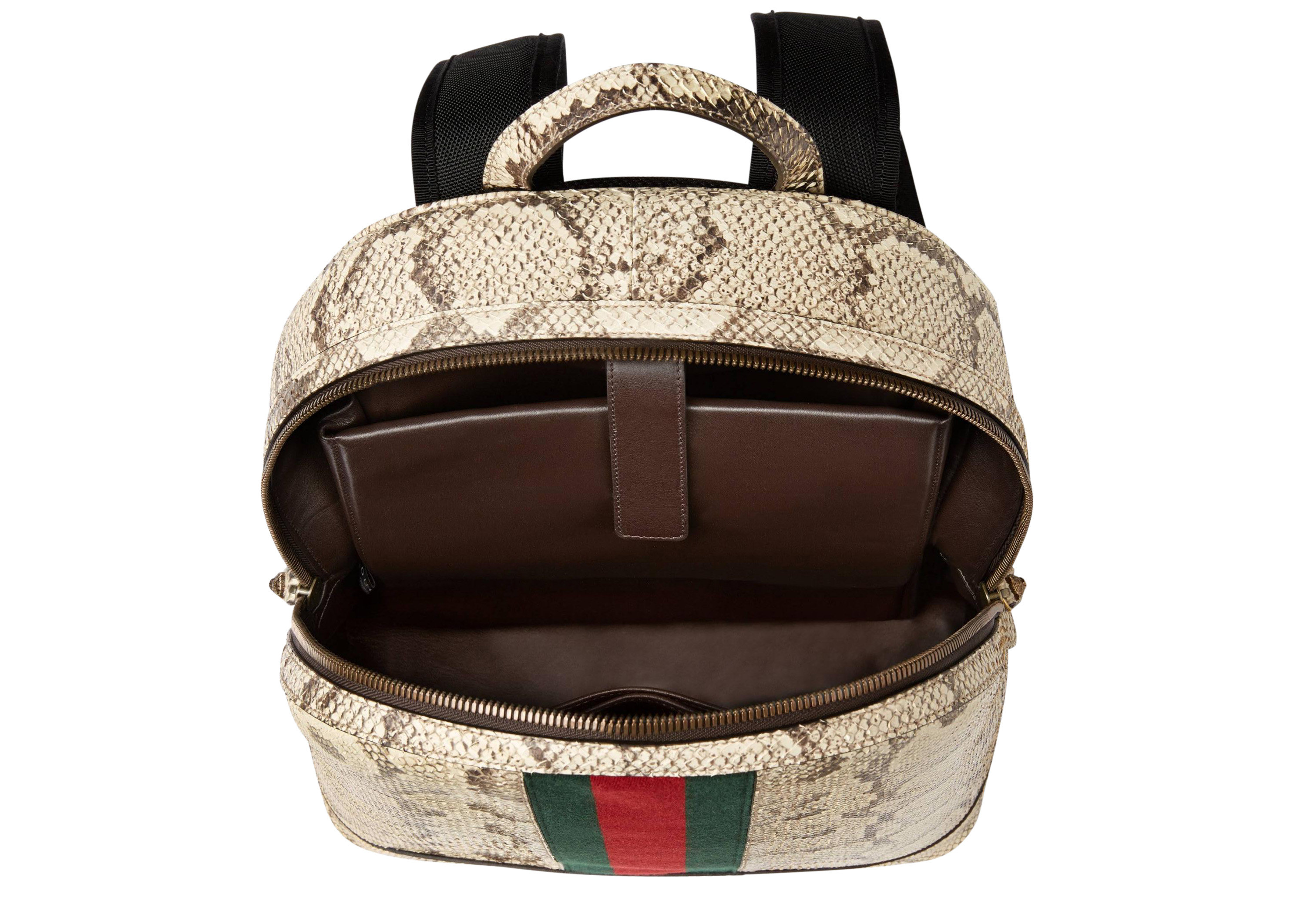 Gucci hot sale python backpack