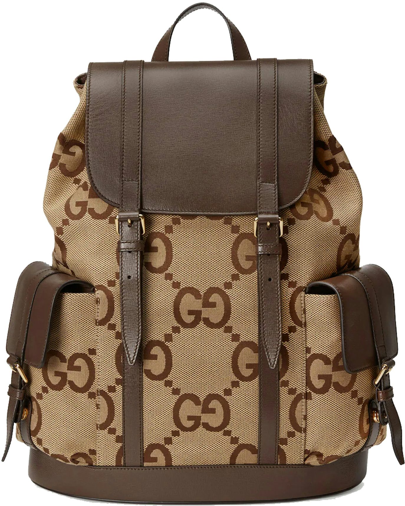 Gucci Backpack GG Supreme Gold Bees Small Beige/Ebony/Black in  Canvas/Leather with Gold-tone - US