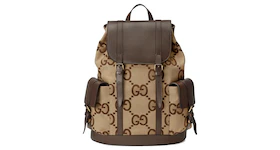 Gucci Backpack with Jumbo GG Camel/Ebony