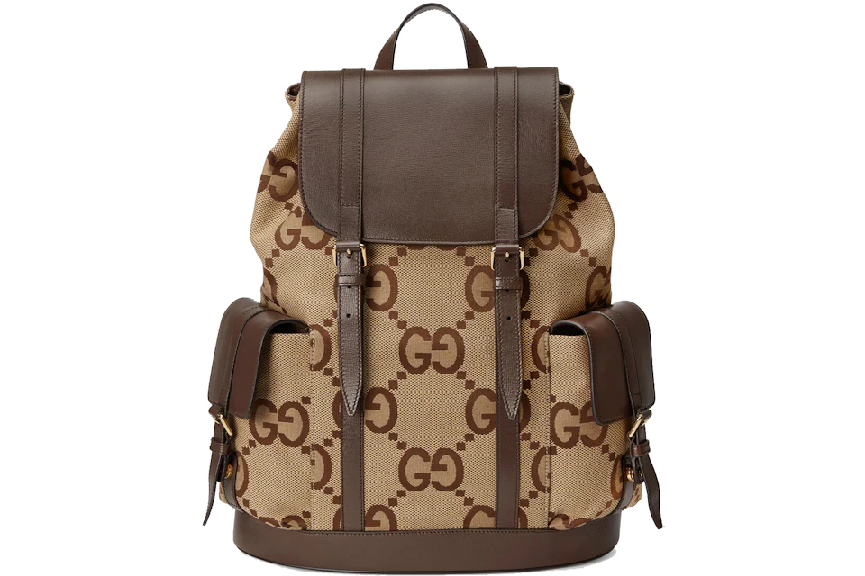 Gucci Backpack with Jumbo GG Camel/Ebony