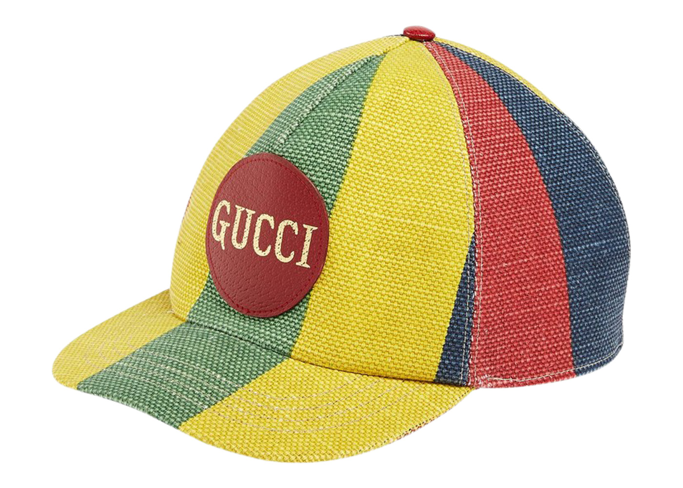 Gucci Baiadera Stripe Baseball Velcro Strap Cap Multicolor - CN