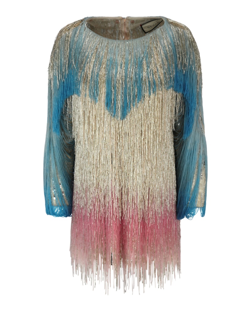 Gucci Beaded Sequin Mini Dress Multi - GB