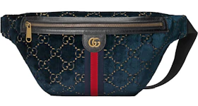 Gucci Belt Bag GG Velvet Blue