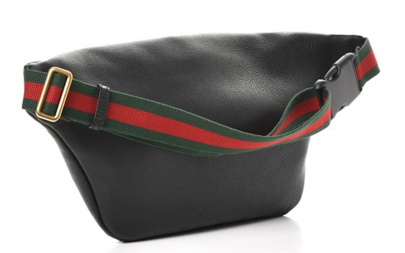 Gucci print leather 2024 belt bag size