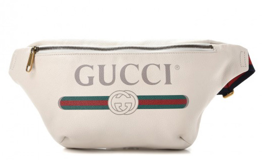 gucci bum bag white