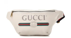 Gucci Belt Bag Gucci Print Grained White