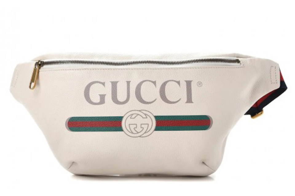 Gucci Belt Bag Gucci Print Grained White