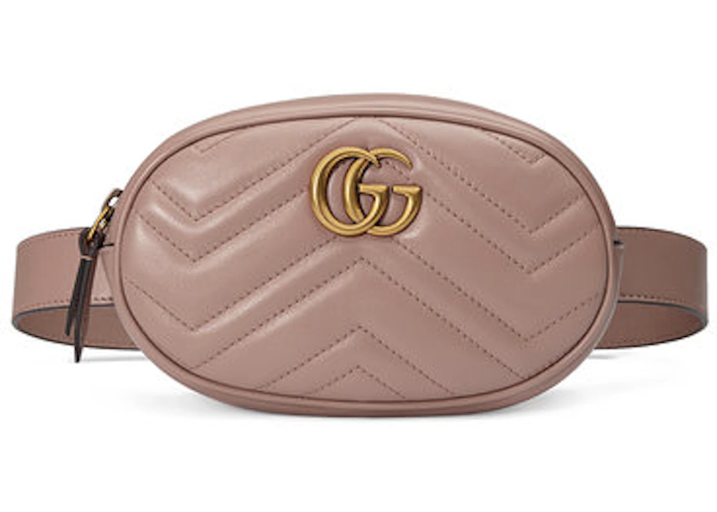 Gucci GG Marmont Bag Matelasse Dusty Pink in Calfskin with Antique - US