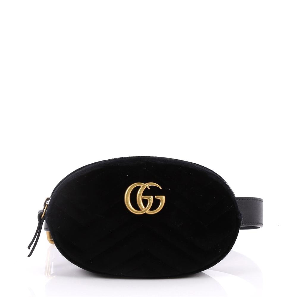 Gucci Marmont Belt Bag Matelasse Velvet 
