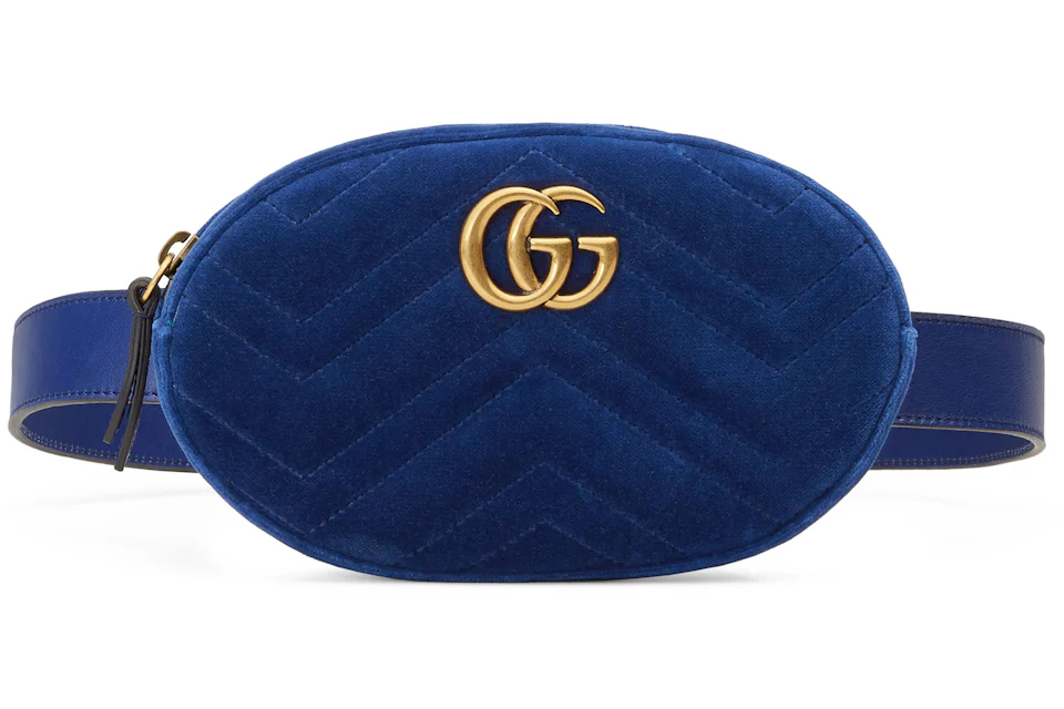 Blue velvet gucci belt bag Clearance