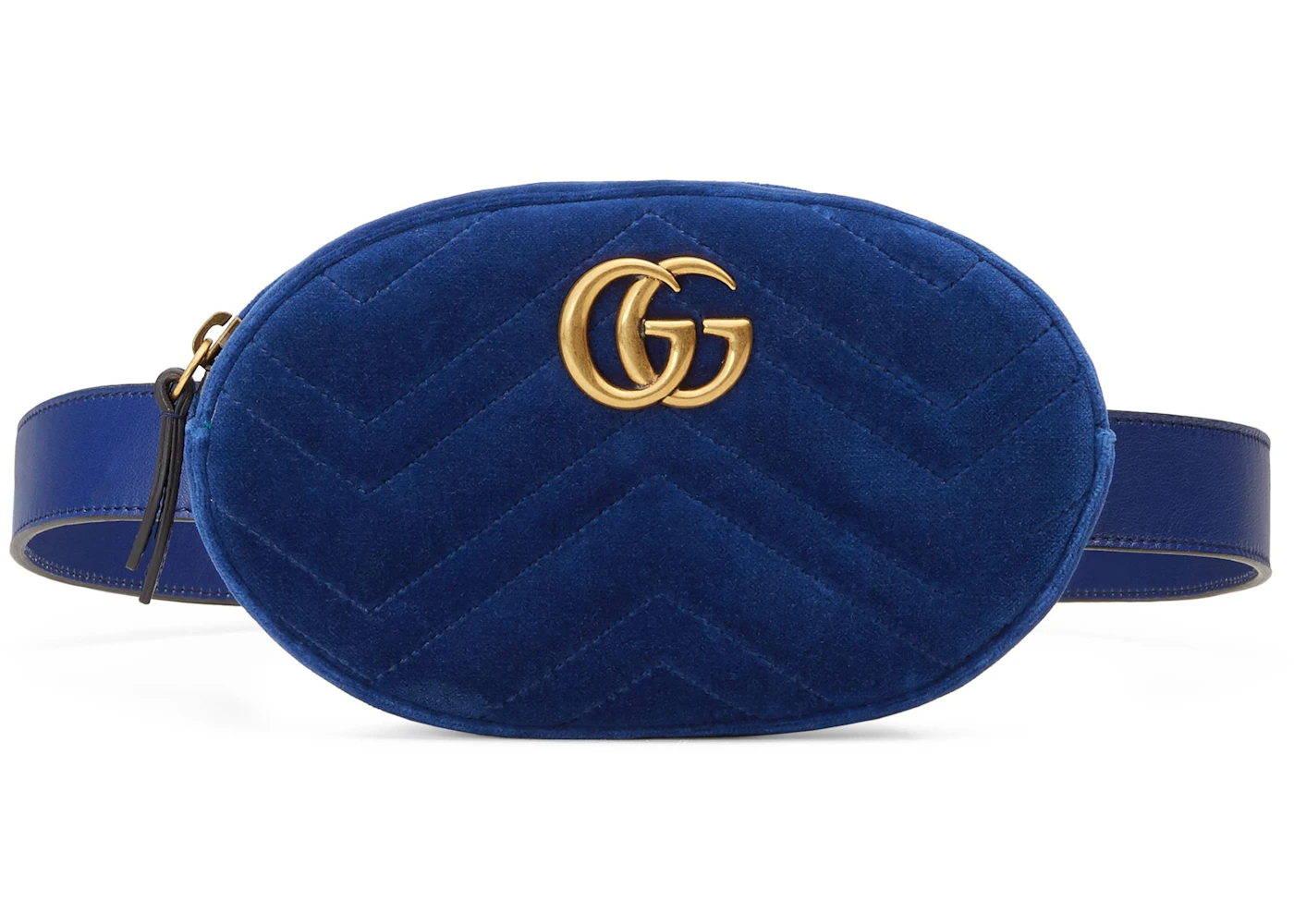 Gg marmont matelassé velvet belt bag Clearance