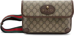 Gucci Black GG Supreme Canvas Belt Bag QFB0010LKB059