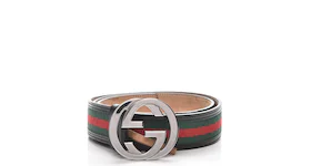Gucci Interlocking G Belt Monogram Web Black/Green/Red