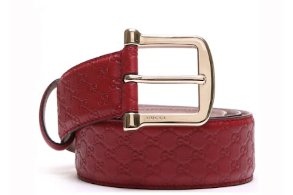 Gucci Belt MicroGuccissima 1.5W Red