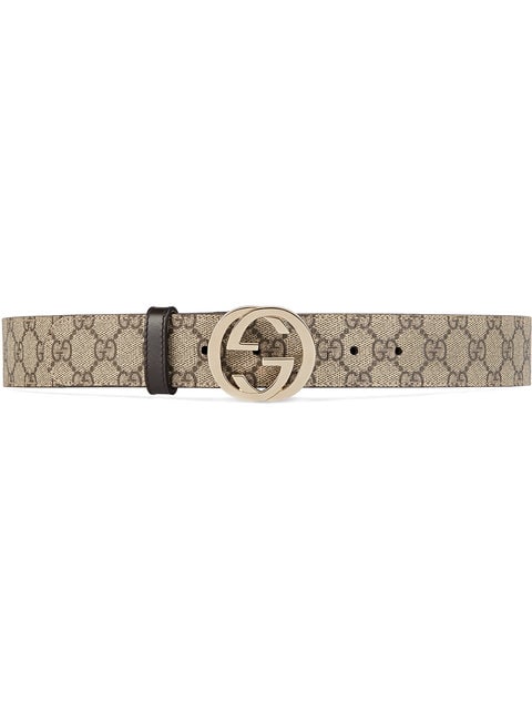 brown and gold gucci belt