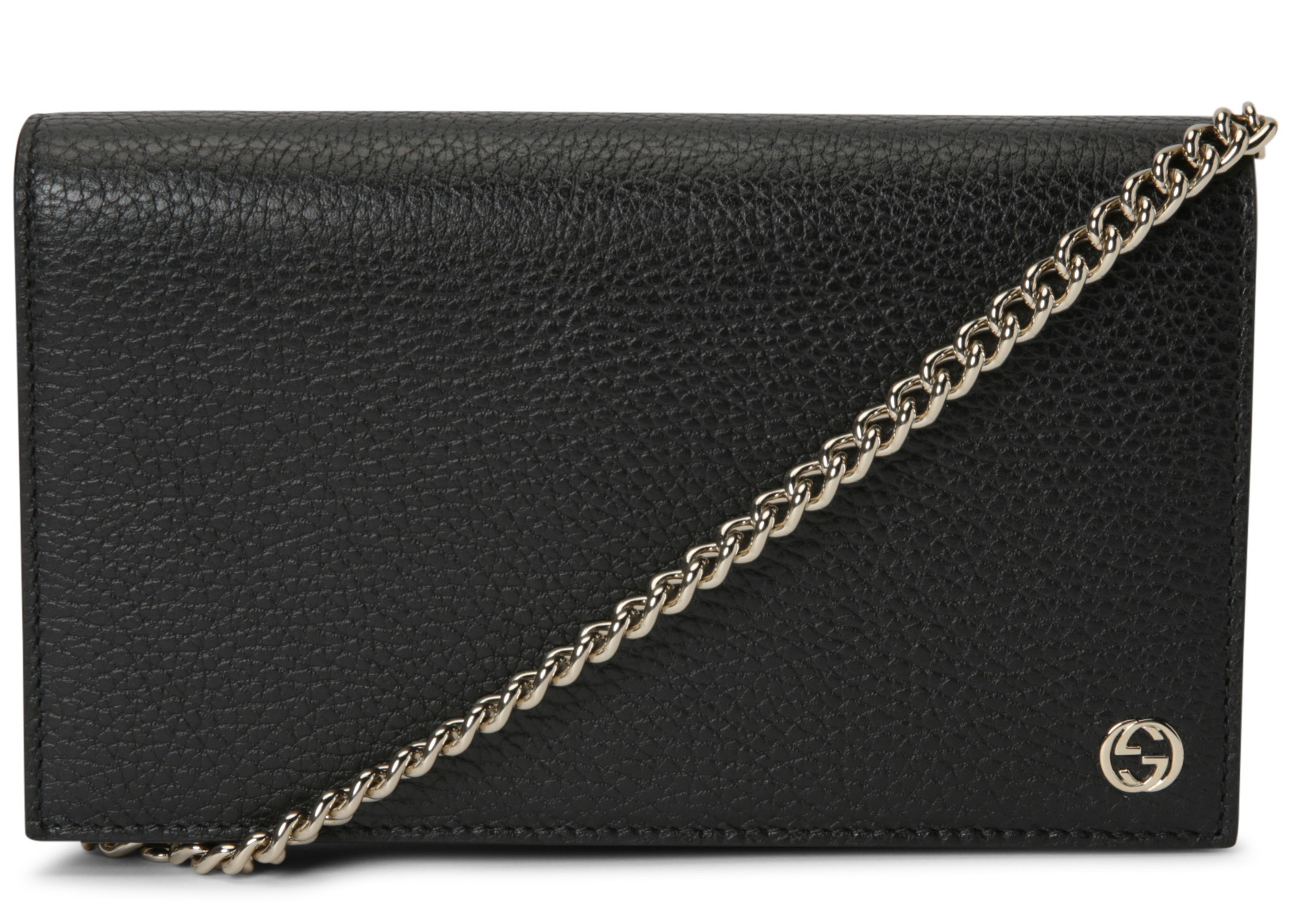 gucci betty leather chain wallet