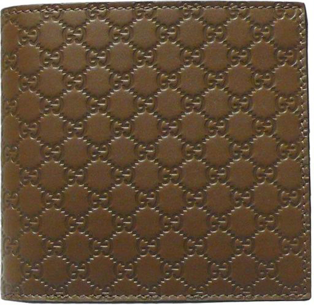 Gucci Bifold Wallet MicroGuccissima with Coin Pouch Brown in Leather - US