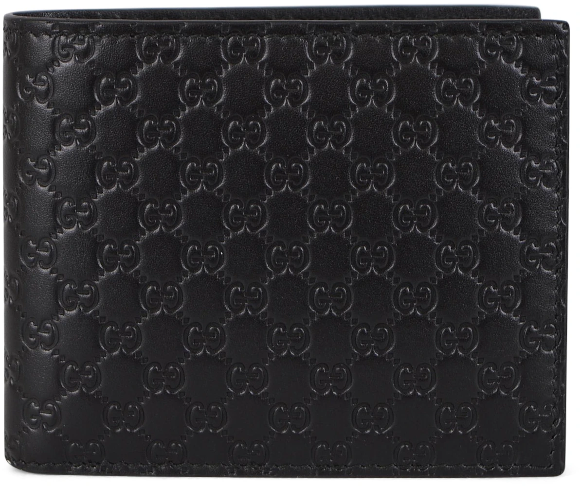 rester anspore aktivering Gucci Bifold Wallet MicroGuccissima Black in Leather - US
